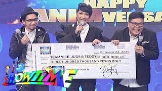 Its Showtime Team Vice Jugs amp Teddy won Magpasikat Performance 2015 [upl. by Aihseit738]