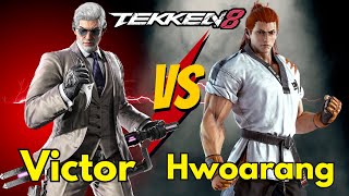 Intenso confronto de Tekken 8 Victor Chevalier enfrenta Hwoarang em partidas ranqueadas [upl. by Esenej]