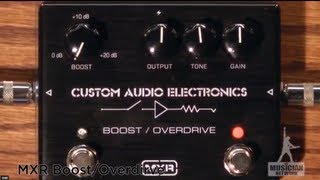 MXR Boost Overdrive Pedal MC402 Guitar Pedal Review  GearUP on TMNtv [upl. by Drofla]