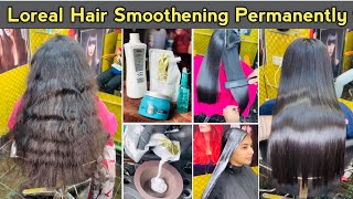 Loreal hair Smoothening Treatment Permanently full Process in Hindi  for beginners Smoothening [upl. by Ogawa]