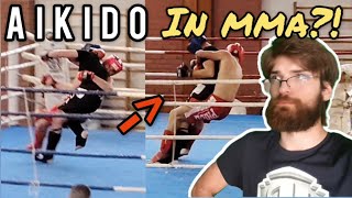 Is This Aikido in MMA  Martial Geeks Analysis aikijujutsu mma martialgeeks combatsport aikido [upl. by Sorac]