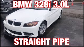 2007 BMW 328i 30L EXHAUST w Straight Pipes [upl. by Epul5]