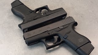 Glock 42 380 vs Glock 43 9mm CCWEDC [upl. by Koy]