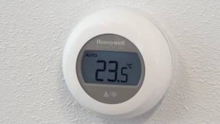 Round HeatCool instellen en gebruiken  Honeywell Home [upl. by Cookie]