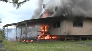 20141110 lava destroys house [upl. by Esetal]