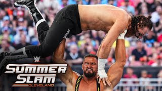 Sami Zayn vs Bron Breakker – Intercontinental Championship Match SummerSlam 2024 highlights [upl. by Milla280]