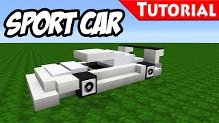 Minecraft Easy Sport  Race Car Tutorial  Bugatti Veyron Style  how to make a car 18 [upl. by Fabe]