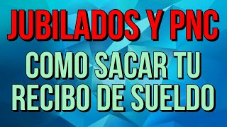 COMO sacar EL RECIBO DE SUELDO del cajero para jubilados y pensionados [upl. by Dachia702]