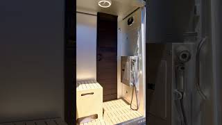 Next level recirculating shower system in this beautiful camper van vanliving rvlife [upl. by Fries]