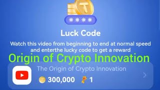 The Origin of Crypto Innovation YouTube video code [upl. by Olmsted]