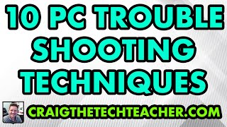 10 Basic Computer Troubleshooting Techniques 2022 [upl. by Ettari]