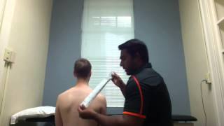 McConnell taping for facilitation to lower trapezius final [upl. by Kahlil]