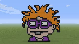 Minecraft Pixel Art  Chuckie Finster From Rugrats [upl. by Ettenna]