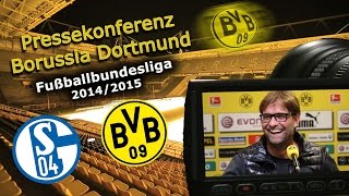 FC Schalke 04  Borussia Dortmund  BVBPressekonferenz zum 145 Revierderby [upl. by Miculek]