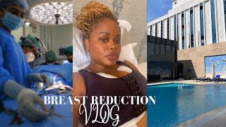 VLOG  I HAD A BREAST REDUCTION  BREAST LIFT  18 DAYS POST OP 34H to D CUP  Edwigealamode [upl. by Leinahtam]