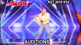 RiRia Flautist Gets Nos  Americas Got Talent 2019 Audition [upl. by Elita]