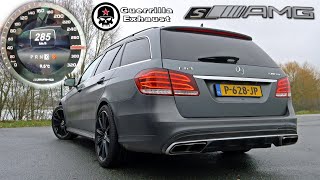 E63 AMG S 55 V8 BiTurbo  0100 100200 TOP SPEED amp INSANE SOUND [upl. by Demmer]