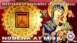 CATHOLIC CHURCH MASS TODAY  September 18 NOVENA MASS TO OUR MOTHER OF PERPETUAL HELP  Miyerkules [upl. by Sausa]