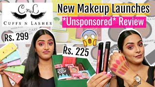 Trying all the NEW MAKEUP LAUNCHES From Cuffs N Lashes budget friendly  Unsponsored Review [upl. by Artemahs]