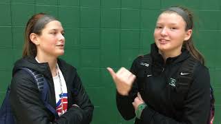 5 questions with ReethsPuffer basketball duo Emily Caltagirone and Lauren Ross [upl. by Ynneh]