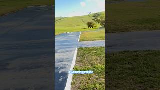 prop strike on Eflight P51 RC plane Landing practice on Bushy runway rc airplane horizonhobby [upl. by Curry]