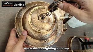 Decasa Lighting  How To Install Outdoor Wall Light ODW5031ABL [upl. by Llertal]