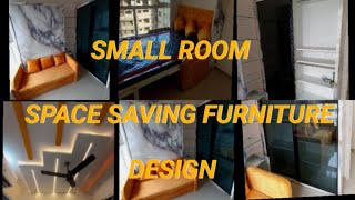 Premium Small Room Design  Space Saving Furniture Design  Wall Mounted Bed with Sofa Folding Table [upl. by Atig197]