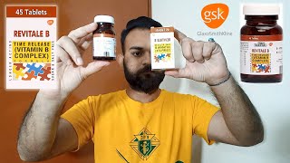 Revitale B Complex Tablets  UnBoxing amp Review  Time Release Vitamin B Complex Formula  Gsk [upl. by Ofloda]