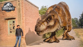 Jurassic World Dominions In Real Life  Jurassic World Dominions Part 1  T Rex Chase Fan Made Movie [upl. by Avad]