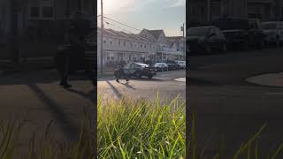 Brigantine Police  On Scene of Pedestrian vs Car  Car was towed and suspect in custody [upl. by Ailemrac570]