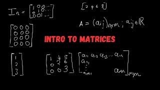 Introduction to Matrices  Understanding Matrix Basics for Beginners  Linear Algebra [upl. by Piero485]