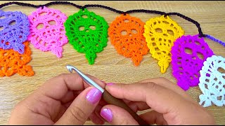 ¡¡Original y Único Mi Patrón de Papel picado a Crochet [upl. by Courtney]