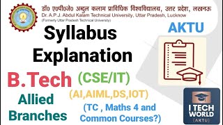 2nd Year Syllabus Explain BTech CSIT and Allied Branches Detailed Discussion All Branches of CSE [upl. by Darleen]