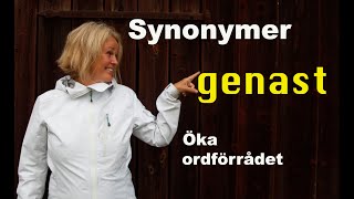 Lär dig svenska  Synonymer 1  Genast  71 undertexter [upl. by Robet311]