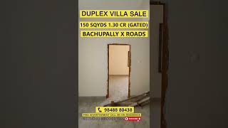 SOLD OUTDuplex Villa SaleBACHUPALLY Gated Communityindependenthouserealestatekethakiproperties [upl. by Eislek]