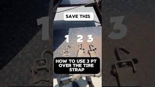 quotHow to Use a 3Point OvertheTire Strap StepbyStep Guidequot ratchet autotransport carhauler [upl. by Savitt692]