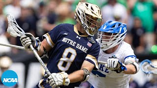 Notre Dame vs Duke 2023 DI mens lacrosse championship highlights [upl. by Namielus358]