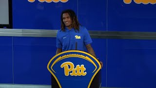 Pitt Football  Newcomer Press Conference  Tamon Lynum [upl. by Ennovihs667]