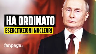 Putin ordina esercitazioni su armi nucleari tattiche vicino all’Ucraina [upl. by Lillis]