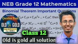 Binomial Theorem class 12  old is gold solution🔥 [upl. by Yelyak663]