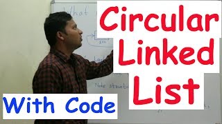 Circular Linked List in Data Structures with Code [upl. by Yelahc]