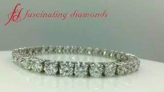 15 Ct Round Diamond Tennis Bracelet FDBRC8602 [upl. by Hoxie]