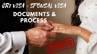 CR1 Visa  Process and Documents تأشيرةالزواجلأمريكا [upl. by Ardekahs]