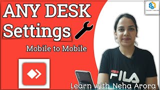 Anydesk Settings How to use anydesk settings  Anydesk mobile to mobile  Enable microphone [upl. by Neel]