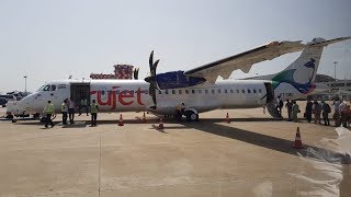 Salem Airport landing in TruJet Plane  சேலம் விமான நிலையம் [upl. by Pat]