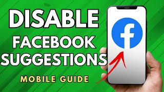 How To Disable Facebook Suggestions For Me Option  Simple Guide [upl. by Yak]