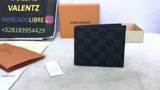 LV Amerigo Wallet Damier Graphite Unboxing Review [upl. by Grory]