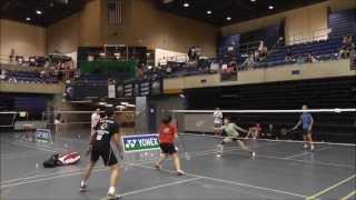 UC Davis Spring Open 2013 Mixed Double Final  Bob and Kate vs Beiwen and Sarun [upl. by Rozek]