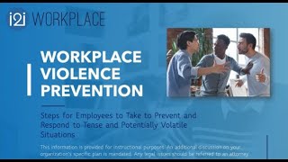 Workplace Violence Prevention Plan Training 6 5 24 [upl. by Ahsietal]