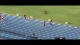 Andre De Grasse Beats Justin Gatlin In 4×100m Mens Relay  April 242017 [upl. by Enyrb]